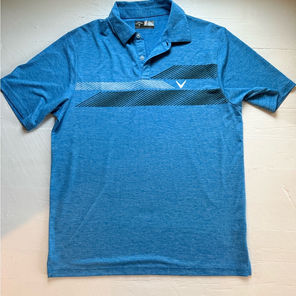 Callaway Men's Heathered Blue Polo Shirt